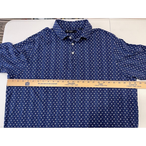 Daniel Cremieux Classics Men's Blue Sailboat Nautical Print Polo Shirt Size XL - Picture 7 of 10